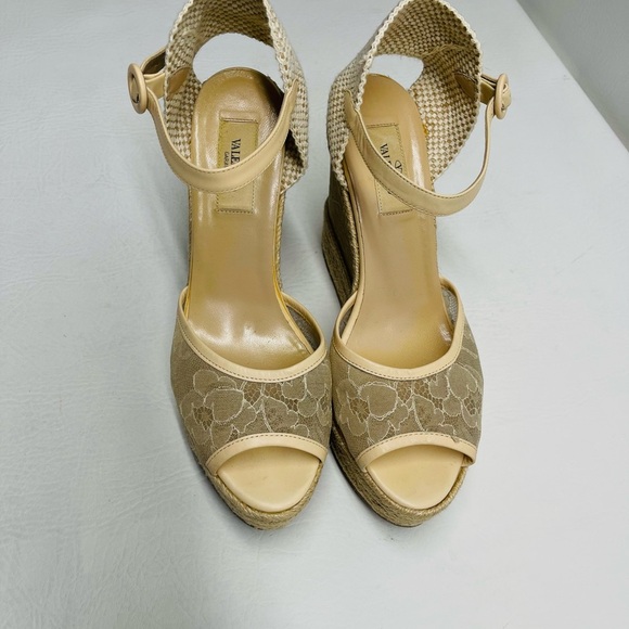 Valentino Lace Platform Wedges size 40/ 9 - Picture 12 of 12